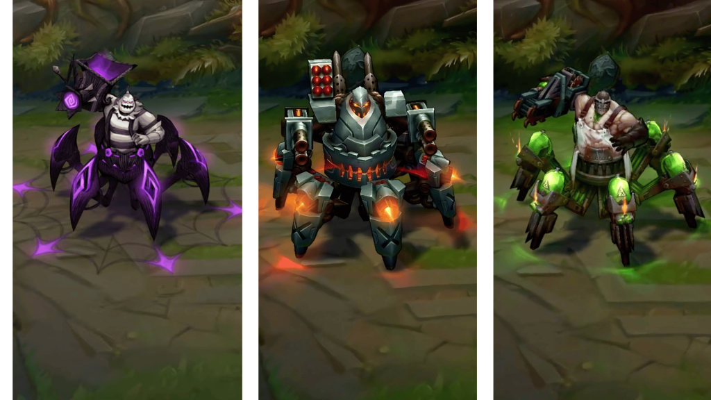 Fright Night Urgot vs Other Urgot Skins

