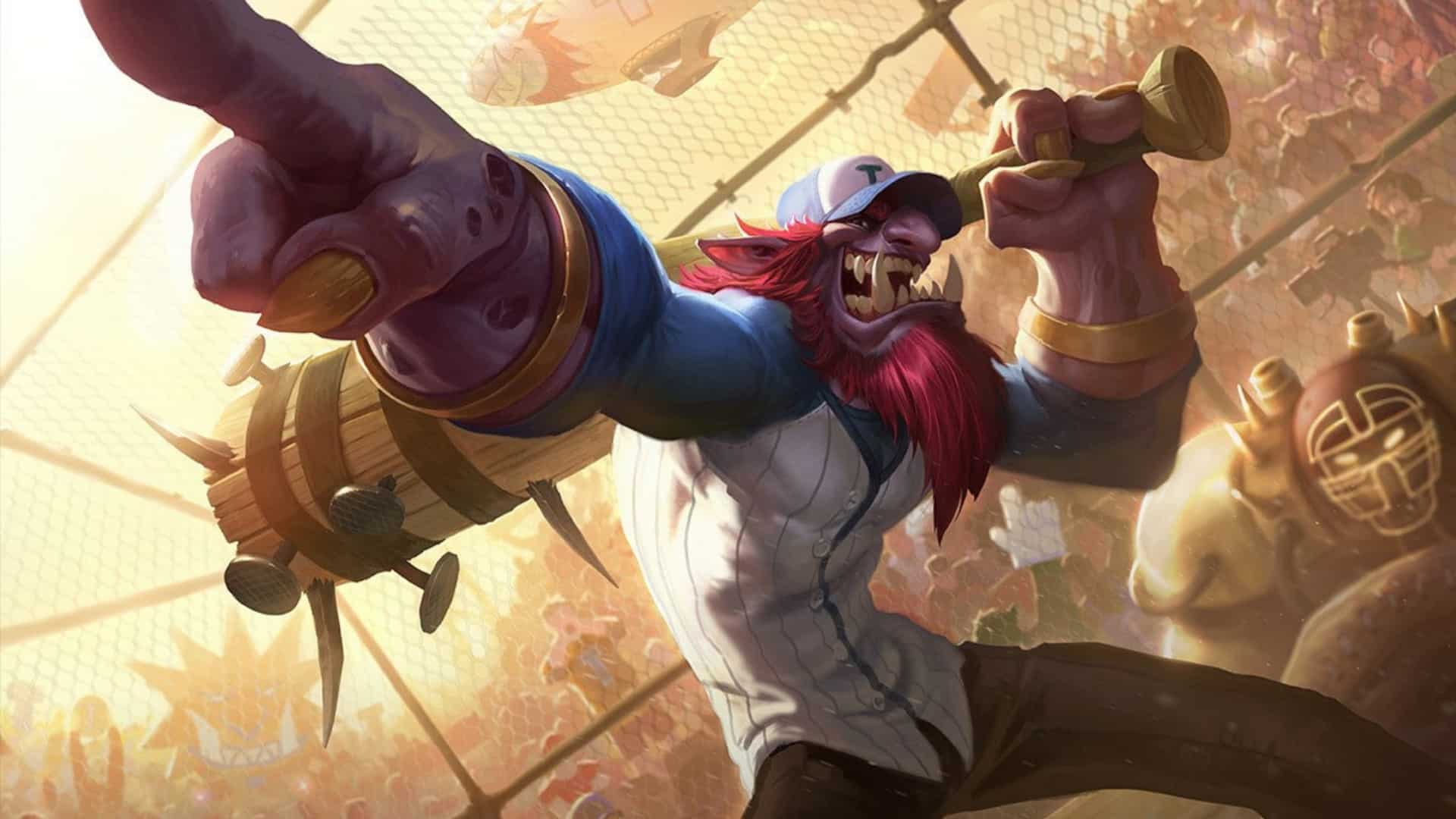 Lil' Slugger Trundle Skin- Baseball Meets Troll Power