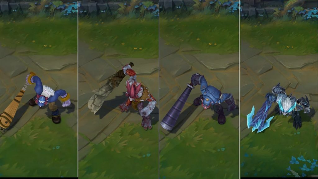 Lil' Slugger Trundle vs Other Skins