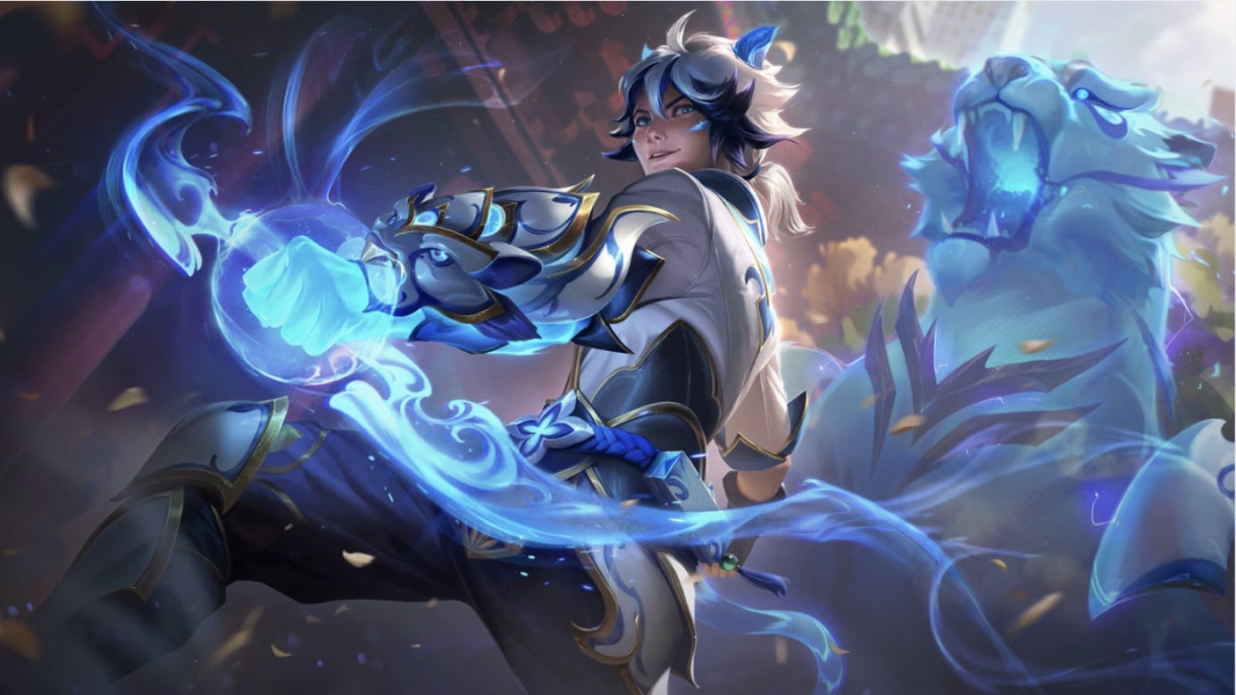 Porcelain Protector Ezreal Skin: Regal Eastern Style
