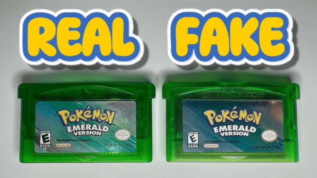 pokemon emerald real vs fake