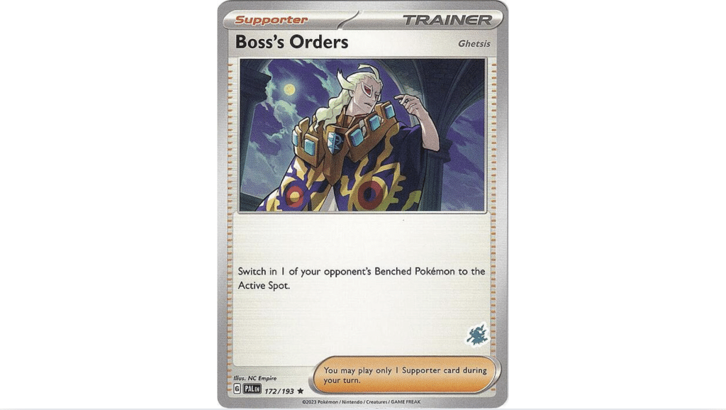 Boss’s Orders trainer card