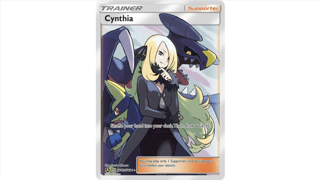 Cynthia trainer card