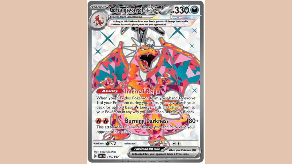 Charizard ex from Obsidian Flames