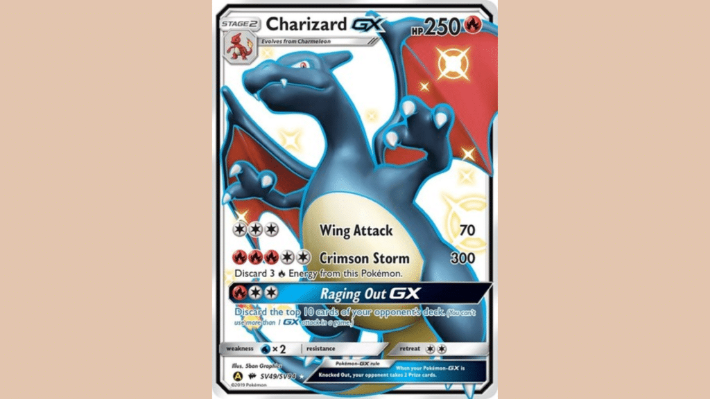 Hidden Fates Shiny Charizard GX