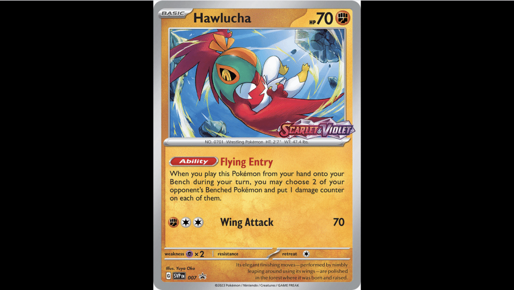 roaring skies card Hawlucha