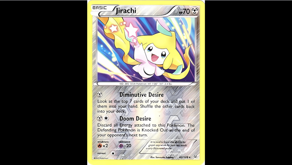 roaring skies card Jirachi