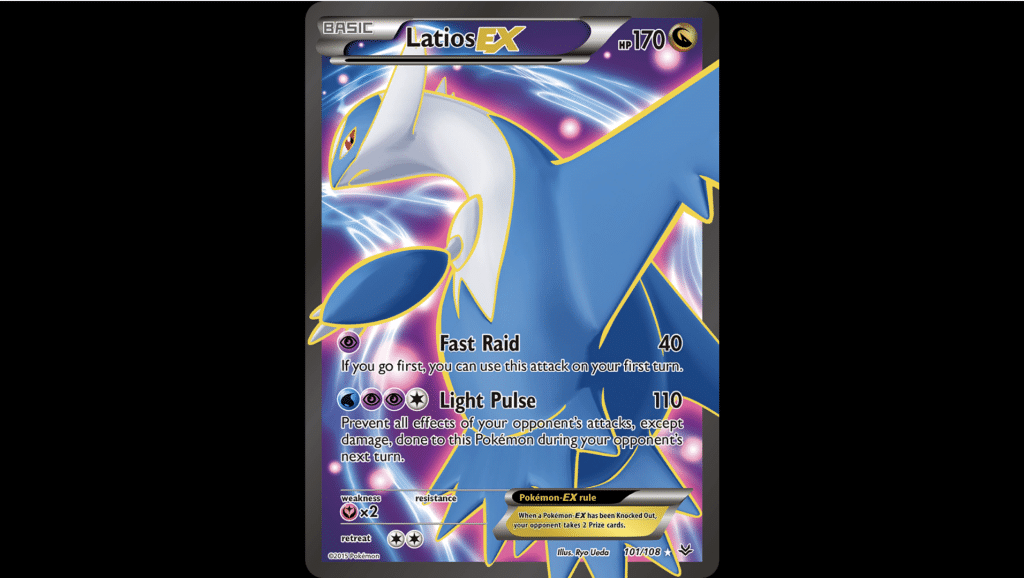 roaring skies card Latios