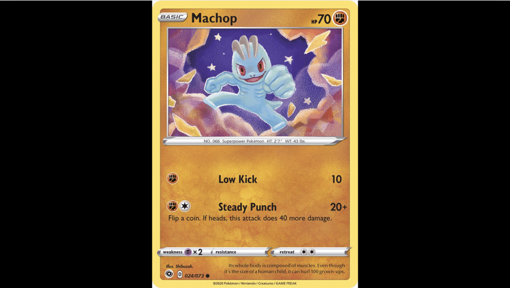 roaring skies card Machop