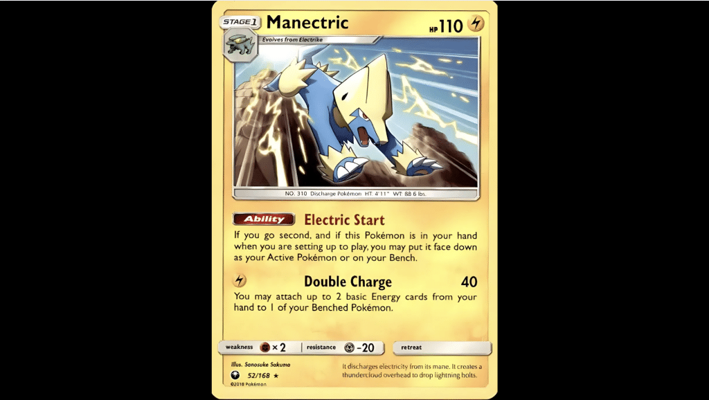 roaring skies card Manectric