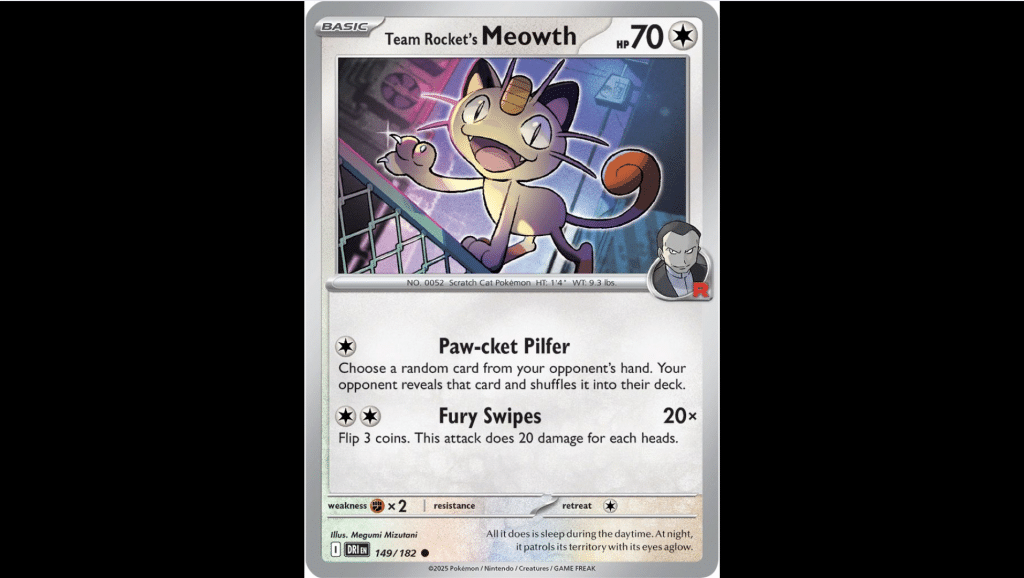 roaring skies card Meowth
