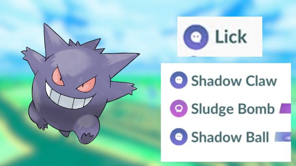 best moveset for gengar in pokemon go