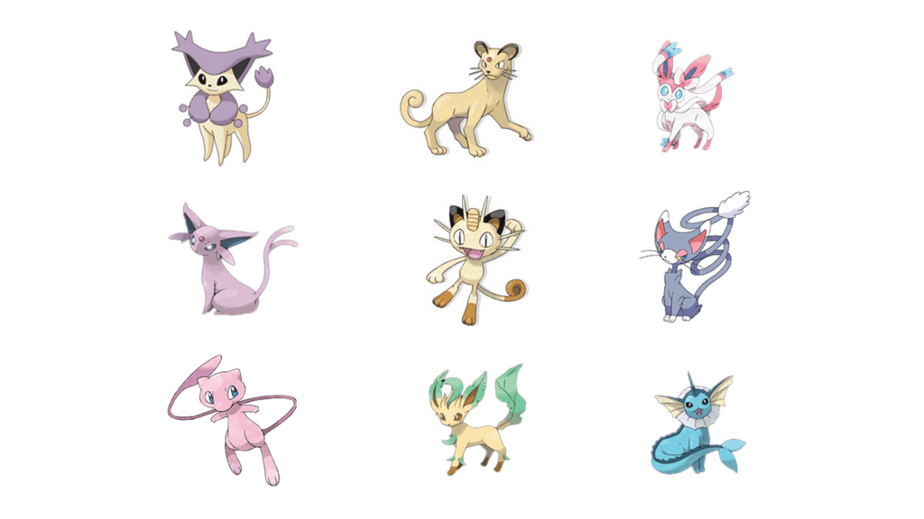 cat pokemon list
