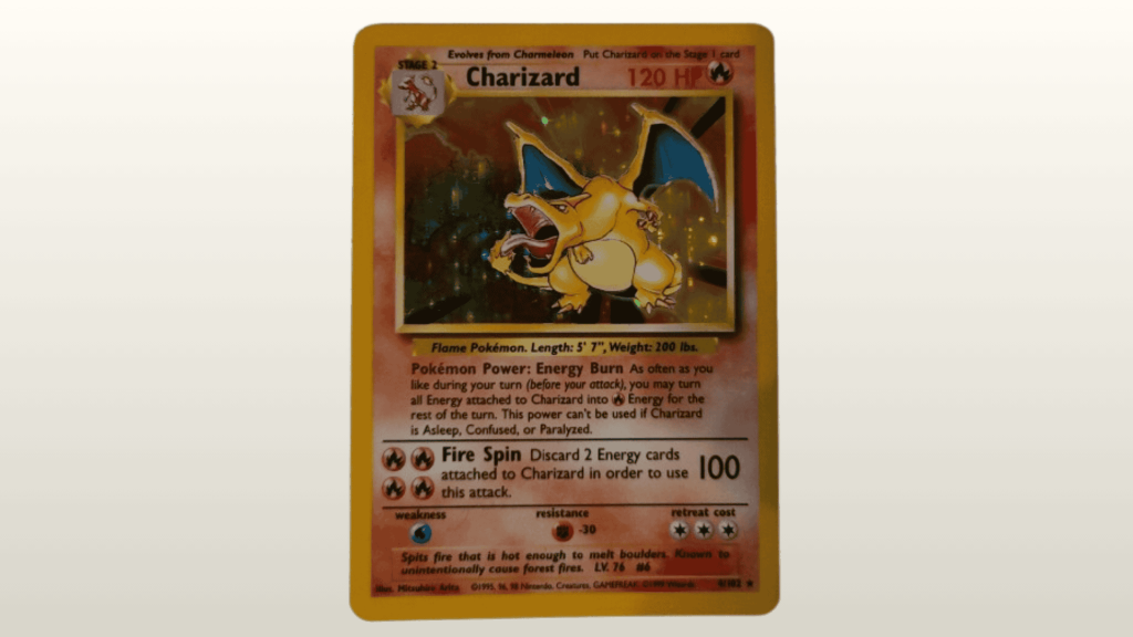 how much charizard card worth Shadowless