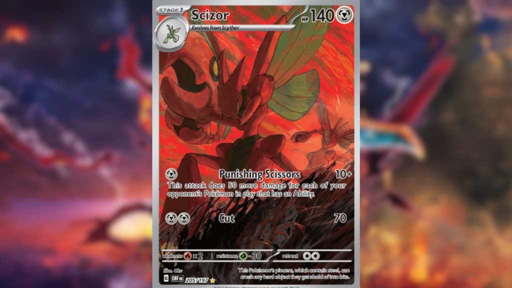 scizor illustration rare