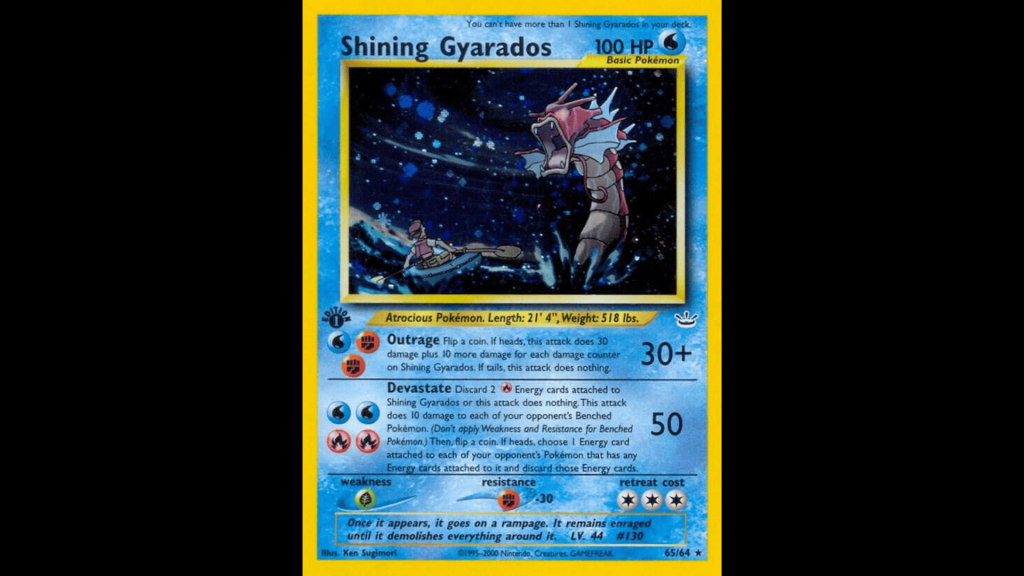 shining gyarados neo revelation