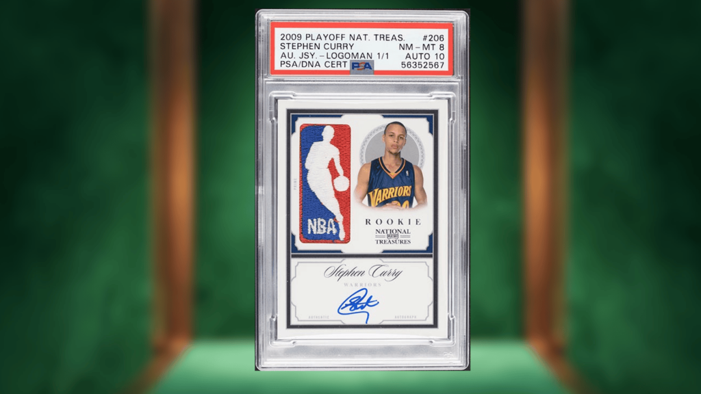 2009 panini national treasures logoman autograph stephen curry 11