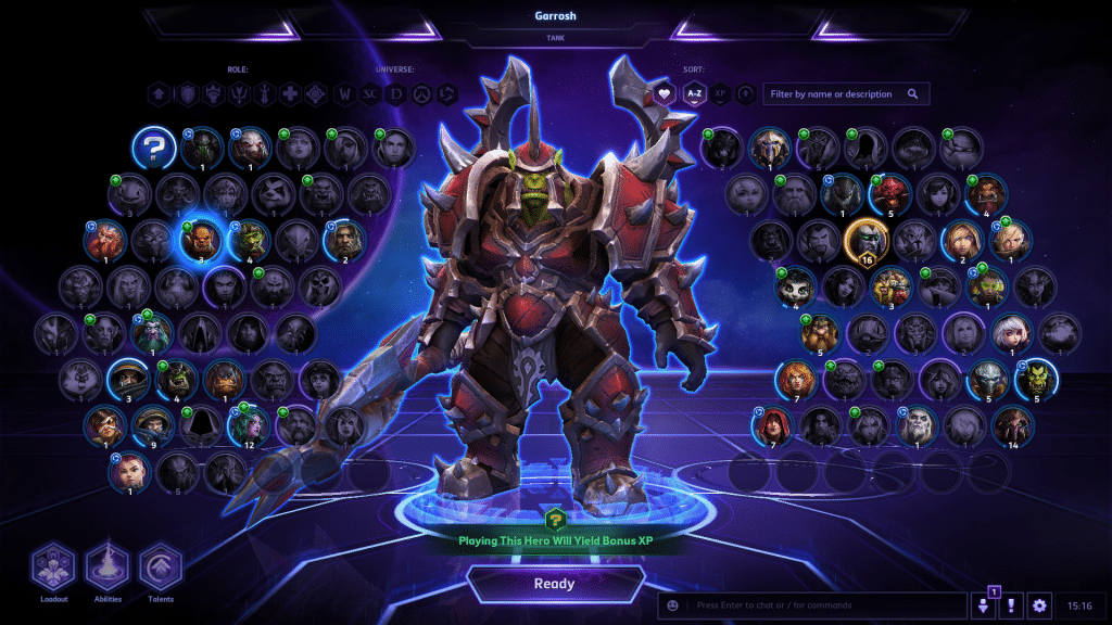 heroes of the storm lobby
