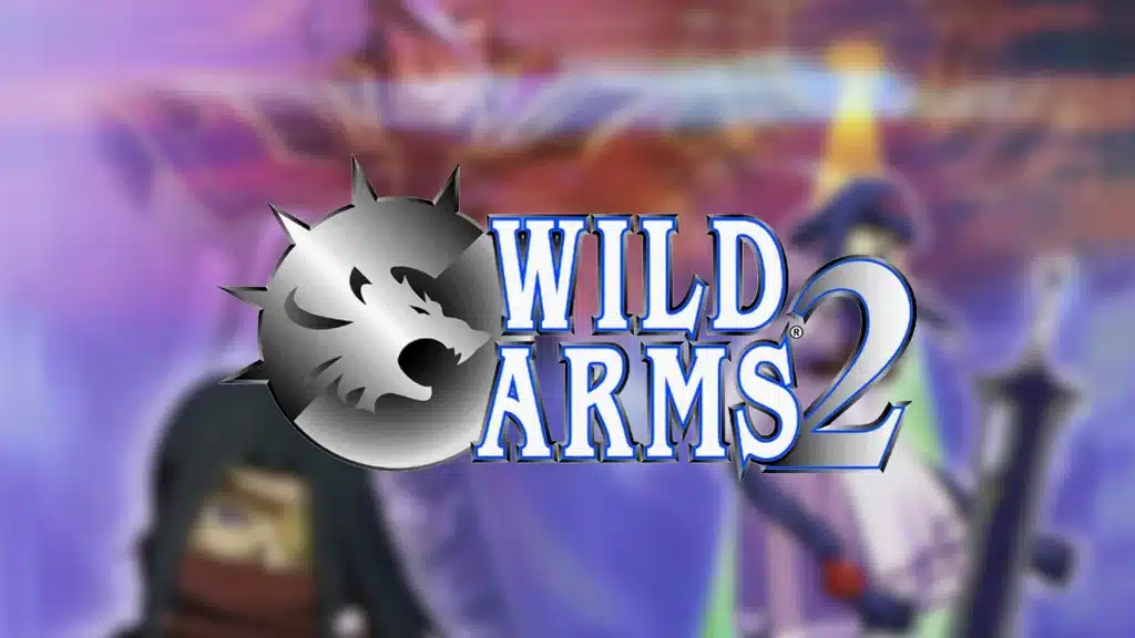 Wild arms 2 artwork showing key characters with dramatic lighting, including a warrior, a cloaked figure